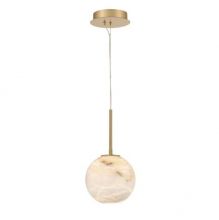 Kepler oprawa wisząca led 15W 3000K 1115lm alabaster złota